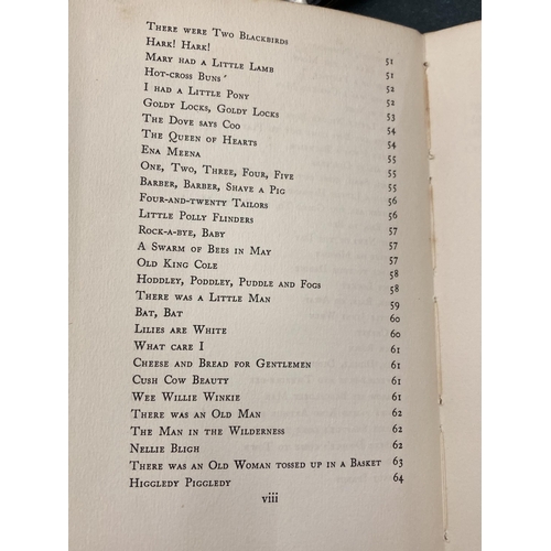 136 - A 1939 FIRST EDITION ZODIAC BOOKS 'NURSERY RHYMES'