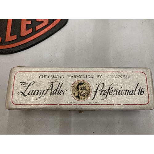 162 - A LARRY ADLER PROFESSIONAL 16 (C) HARMONICA IN ORIGINAL BOX