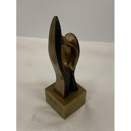 23 - A BRONZE RUSSIAN SCULPTURE, INDISTINCTLY SIGNED AND NUMBERED