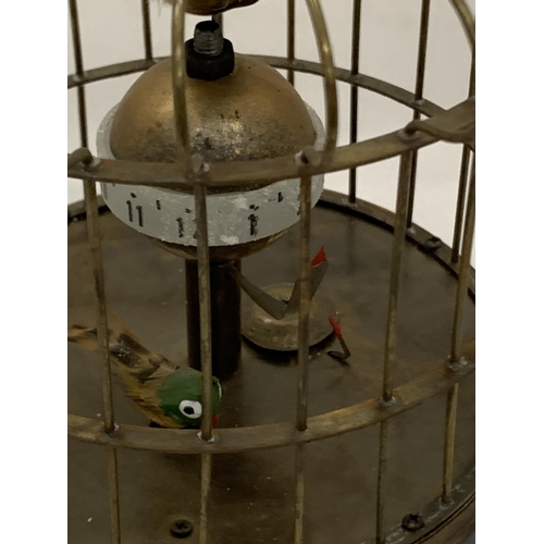 32 - A VINTAGE STYLE AUTOMATON MUSICAL BIRD CAGE