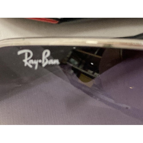 802 - A PAIR OF RAY-BAN SUNGLASSES, CASED