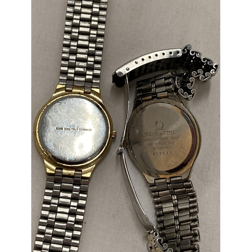 803 - TWO WRISTWATCHES TO INCLUDE A LIMIT INTERNATIONAL AND A SOVIL TITUS