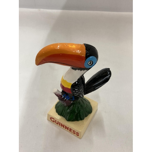 805 - A CAST GUINNESS TOUCAN FIGURE, HEIGHT 17CM