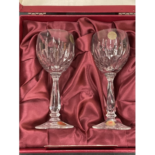 819 - THREE SETS OF TWO 'CRISTALLERIE ZWIESEL' GLASSES, BOXED