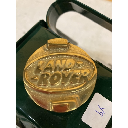 872 - A GREEN LAND ROVER PETROL CAN