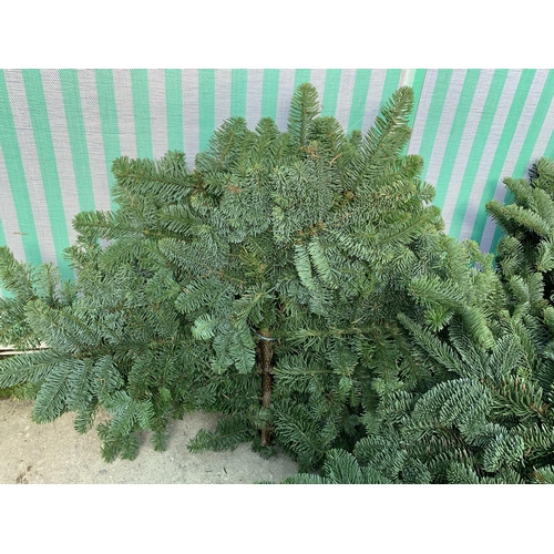 173 - THREE BUNDLES OF NORDMAN FIR FOR WREATHS, SWAGS, GRAVE POTS ETC + VAT. TO BE SOLD FOR THE THREE