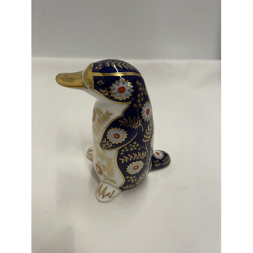 763 - A ROYAL CROWN DERBY DUCK BILLED PLATYPUS (SECOND)