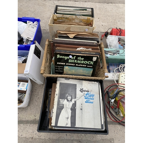 2043 - A LARGE ASSORTMENT OF LP RECORDS