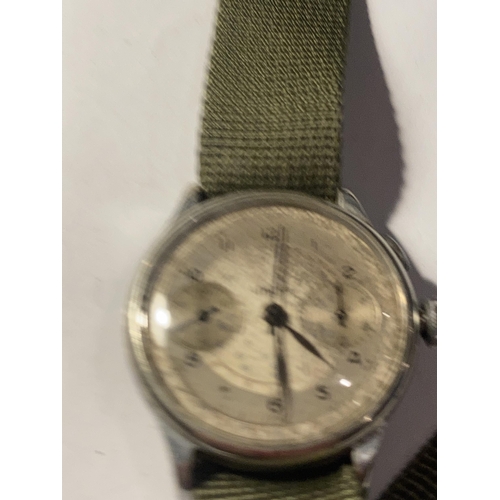 506 - A VINTAGE LEMANIA CHRONOGRAPH WRIST WATCH