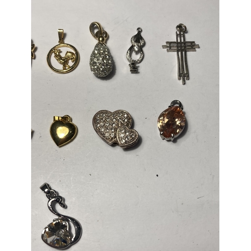 690 - TWENTY VARIOUS PENDANTS