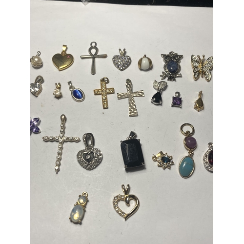 691 - TWENTY SEVEN VARIOUS PENDANTS