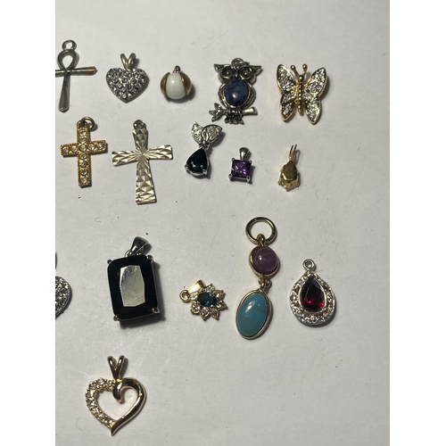 691 - TWENTY SEVEN VARIOUS PENDANTS