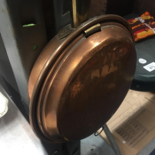 973 - A VINTAGE COPPER WARMING PAN