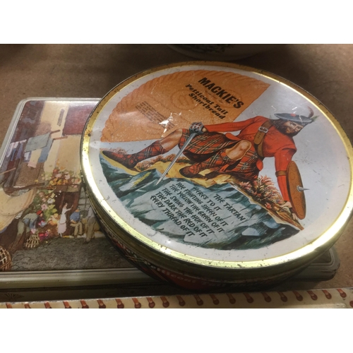 977 - A GROUP OF VINTAGE TINS