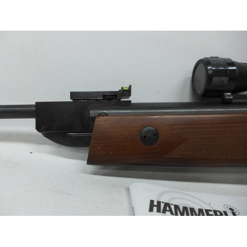 447 - AN AS NEW HAMMERLI HUNTER FORCE 750 .177 CALIBRE AIR RIFLE, 36.5CM BARREL, SERIAL NUMBER TC024131, L... 