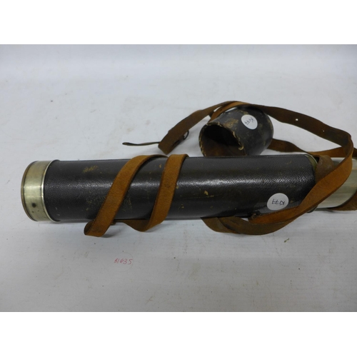 455 - A GOOD EARLY TO MID 19TH CENTURY FOUR DRAW TELESCOPE BY DOLLAND OF LONDON, SERIAL NUMBER 5147, WITH ... 