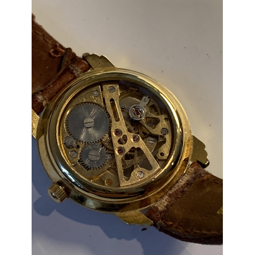 728 - A PARK LANE SKELETON WRIST WATCH SEEN WORKING BUT NO WARRANTY