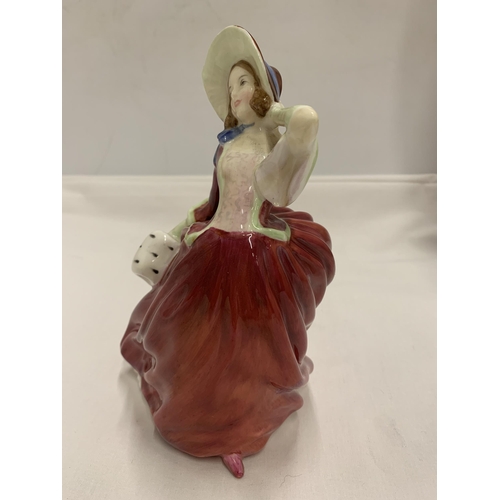 793A - A ROYAL DOULTON 'AUTUMN BREEZES' HN1934 LADY FIGURE