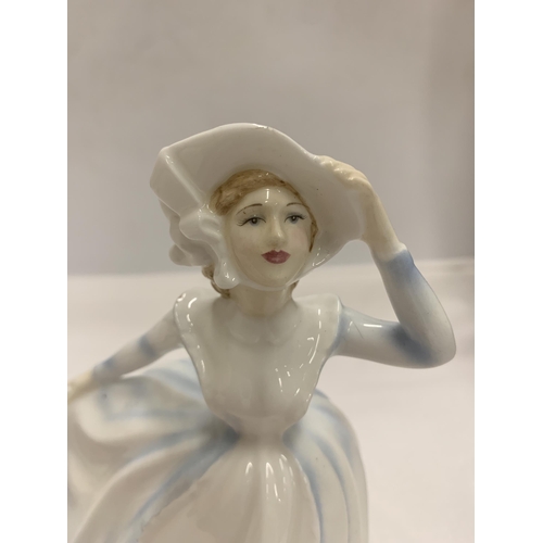 797 - A ROYAL DOULTON LADY FIGURE IN BLUE DRESS