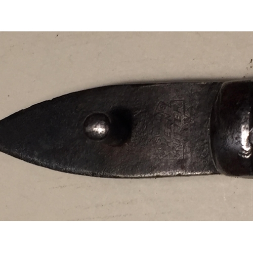 470 - A BONE HANDLED SHEFFIELD KEENAN KUTTER KNIFE