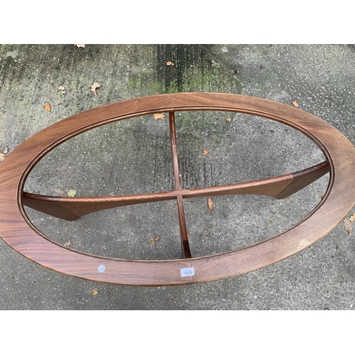 3030 - A RETRO G-PLAN OVAL COFFEE TABLE, 48 X 26