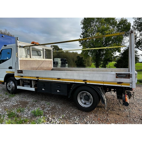 183 - MITSUBISHI FUSO CANTER 7C1534 DROPSIDE LORRY EURO VI C GN68VXS FIRST REG 2019 MOT AUGUST 2024 HAD FU... 