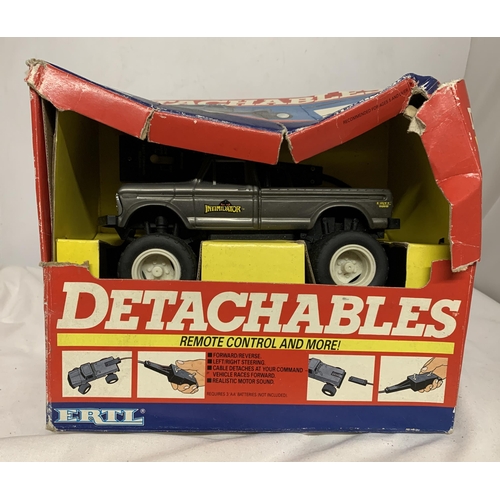 397 - A BOXED 1986 ERTL DETACHABLES REMOTE CONTROL FORD PICKUP TRUCKS