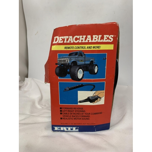 397 - A BOXED 1986 ERTL DETACHABLES REMOTE CONTROL FORD PICKUP TRUCKS