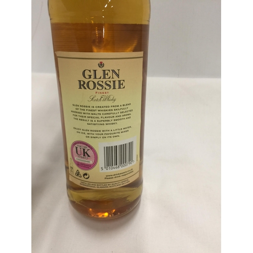 502 - A 70CL BOTTLE - GLEN ROSSIE FINEST SCOTCH WHISKY