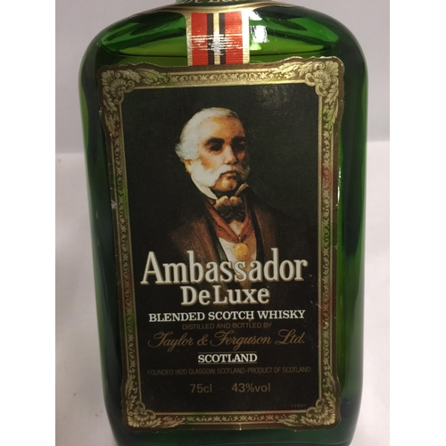 508 - A 75CL BOTTLE - AMBASSADOR DE LUXE BLENDED SCOTCH WHISKY, 43% VOL