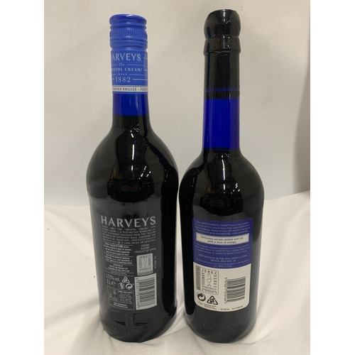 540 - TWO BOTTLES - 1L HARVEY'S SOLERA SHERRY AND 75CL HARVEY'S BRISTOL CREAM