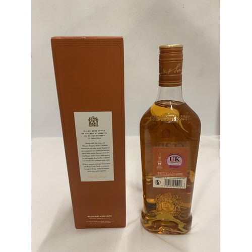 545 - A BOXED 70CL BOTTLE - GRANT'S CASK EDITIONS RUM CASK FINISH BLENDED SCOTCH WHISKY