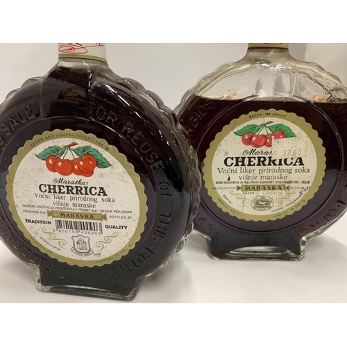 551 - TWO 75CL BOTTLES - MARASKA CHERRICA 18% LIQUEUR