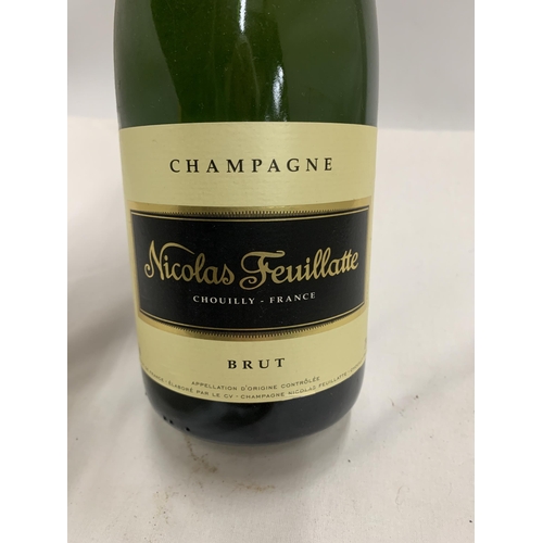 567 - A 75CL BOTTLE - NICOLAS FEUILLATTE BRUT CHAMPAGNE