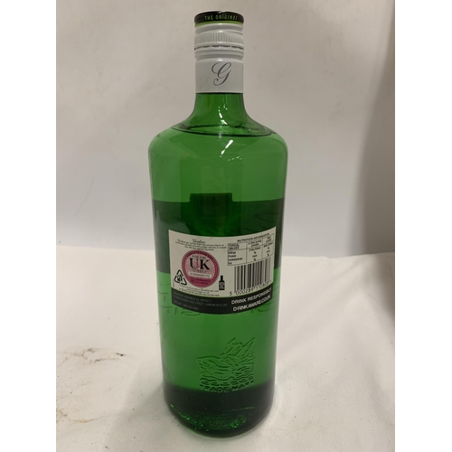 568 - A 1L LITRE BOTTLE - GORDON'S SPECIAL DRY LONDON GIN