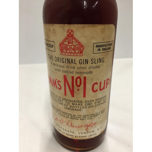 591 - A VINTAGE 60 PROOF PIMM'S NO. 1 CUP ORIGINAL BRANDY SLING