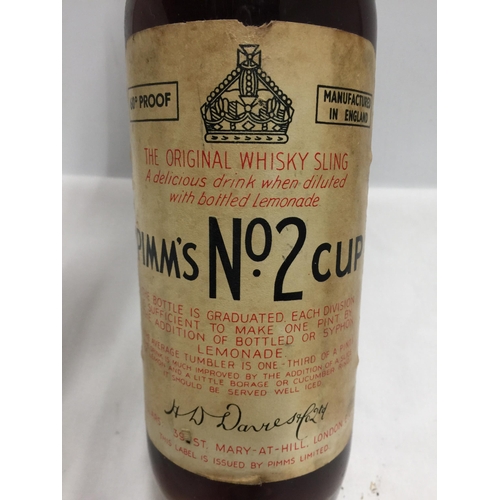 593 - A VINTAGE 60 PROOF PIMM'S NO. 2 CUP ORIGINAL BRANDY SLING