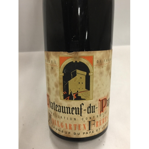 594 - A 1961 CHATEAUNEUF DU PAPE FRENCH RED WINE