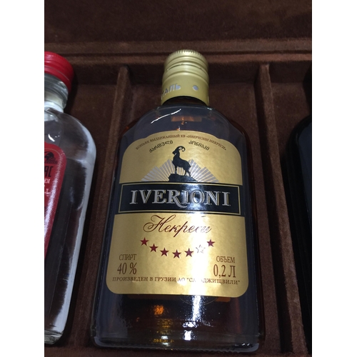 613 - A CASED SET OF 20CL LIQUEUR GIFT SET