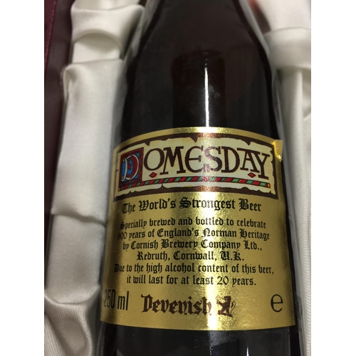 615 - A BOXED DOMESDAY WORLD'S STRONGEST BEER, 250ML