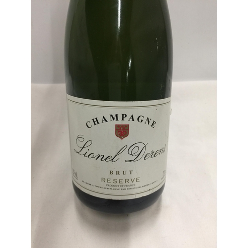 622 - A 75CL BOTTLE - LIONEL DERENS BRUT RESERVE CHAMPAGNE