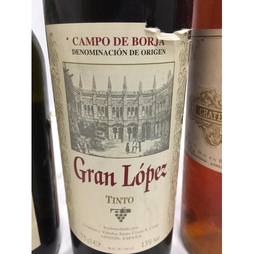 633 - THREE BOTTLES - 1973 CHATEAU COUTET A BARSAC, GRAN LOPEZ TINTO AND LARET BORDEAUX