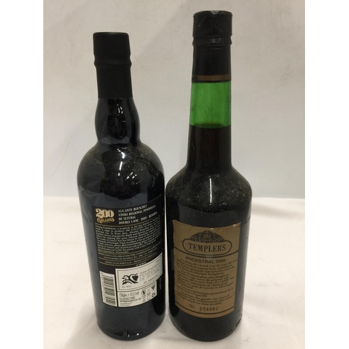 642 - TWO BOTTLES- ANCESTRAL BANYULS GRAND CRU 1968 AND 200 GALLONS 2020 RESERVA DOUBLE CASK