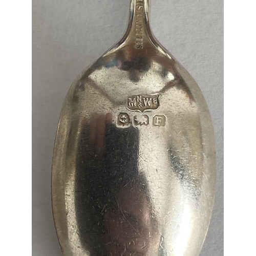 58 - A PAIR OF GEORGE V 1930 SILVER TEASPOONS, BIRMINGHAM HALLMARKS, MAKER MAPPIN & WEBB, LENGTH 10 CM, G... 