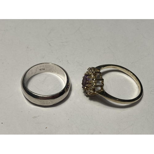 751 - TWO SILVER RINGS