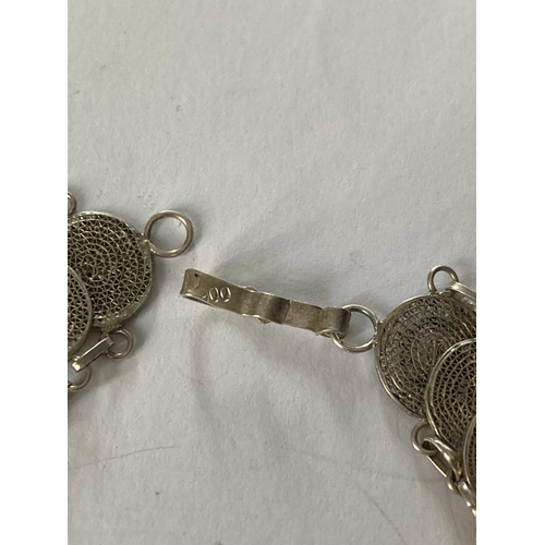 769 - A .900 SILVER CONTINENTAL COIN NECKLACE