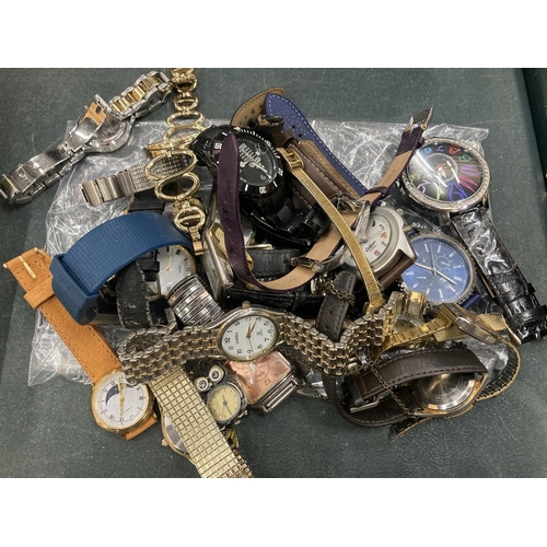 131 - A LARGE QUANTITY OF VINTAGE AND MODERN WATCHES