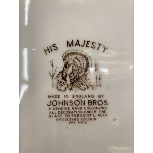 134 - A JOHNSON BROS CERAMIC TURKEY MEAT PLATTER