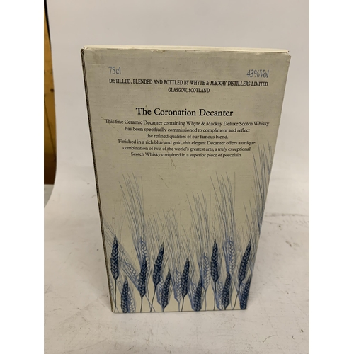 520 - A BOXED 75CL BOTTLE - BELLS PRINCE ANDREW & SARAH FERGUSON SCOTCH WHISKY DECANTER