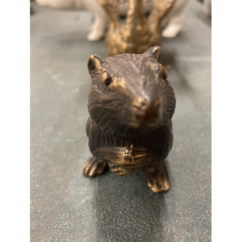 108A - A SMALL BRONZE MODEL OF A MOUSE